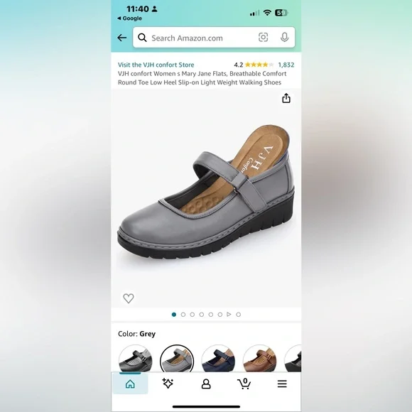 VJH comfort women’s Mary Jane round toe flat shoes size 8 - Picture 6 of 6